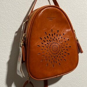 Mini brown backpack